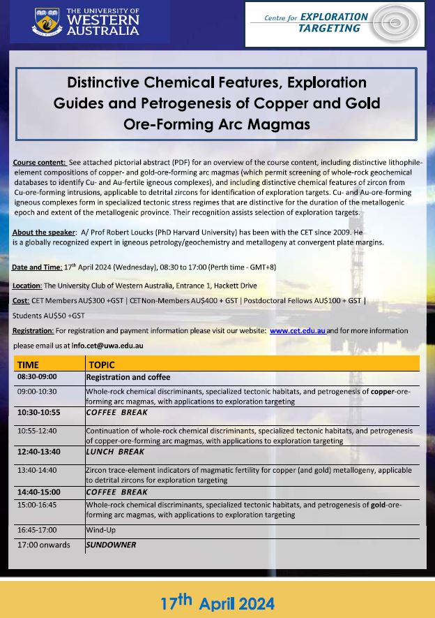 Distinctive Chemical Features, Exploration Guides and Petrogenesis of Copper and Gold Ore-Forming Arc Magmas