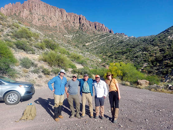 UWA-CET team in Arizona to study high-grade hypogene porphyry copper deposits